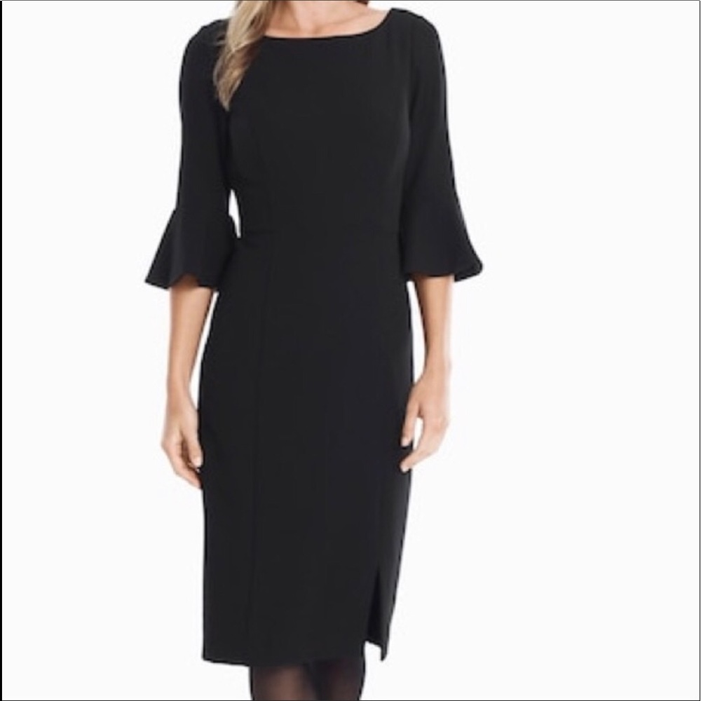 WHBM Body Perfecting Black Sheath dress NWT